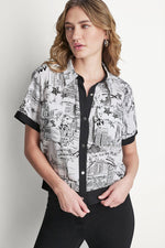 PRINTED CAMP SHIRT