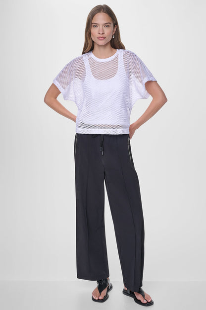 MESH LOGO TEE