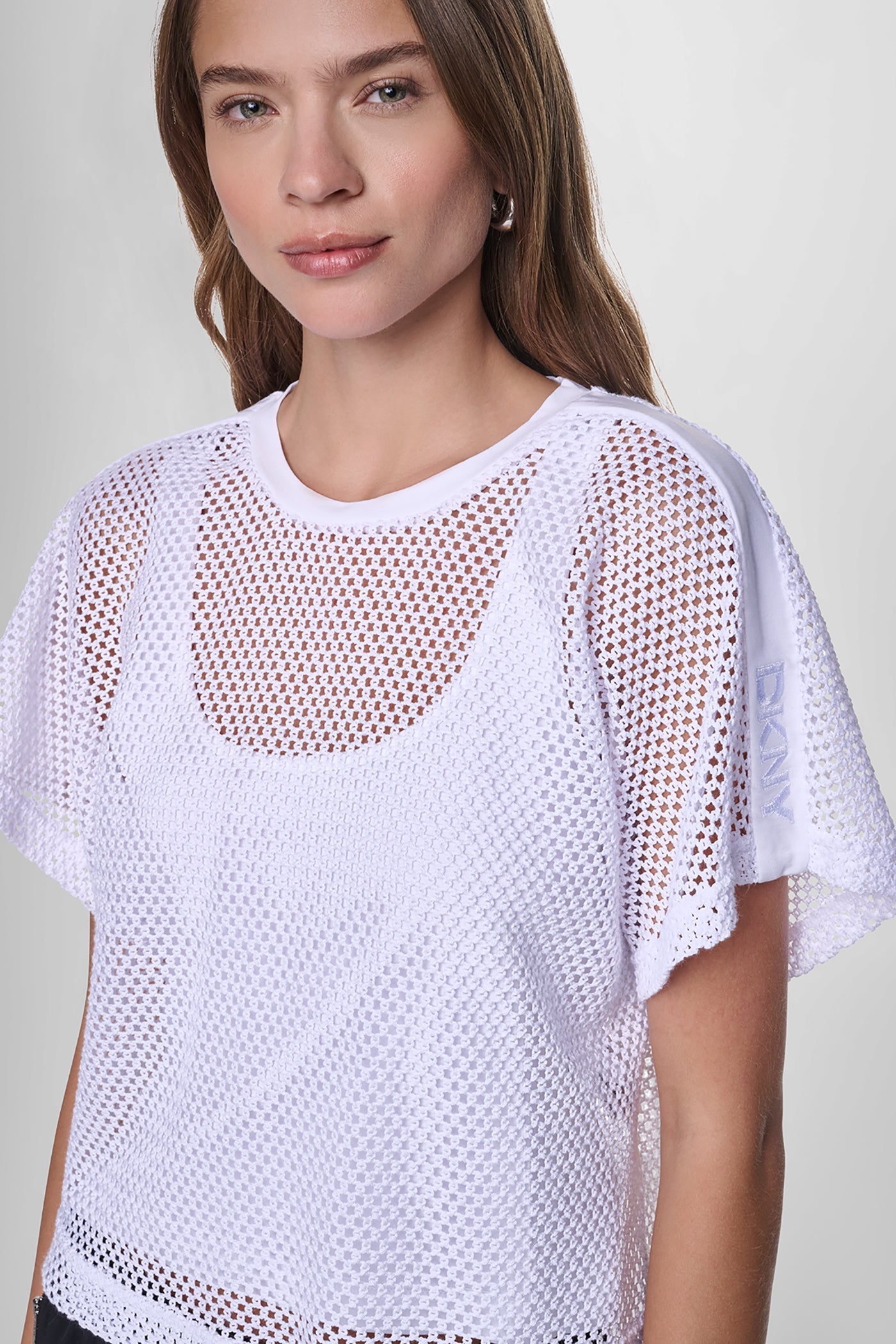 MESH LOGO TEE