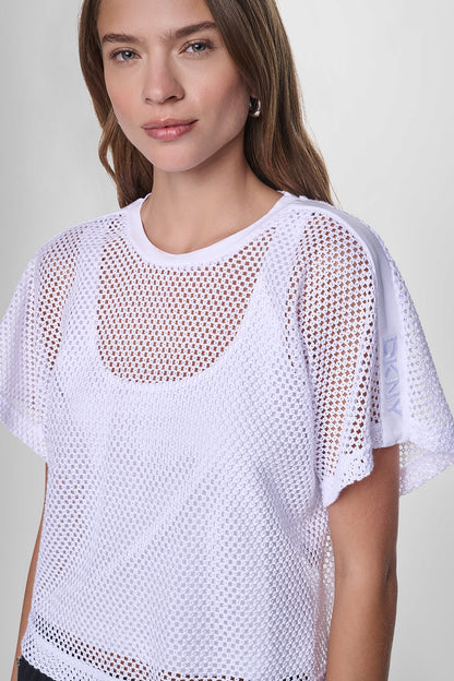 MESH LOGO TEE