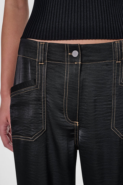 TOP STITCH STRAIGHT LEG PANT