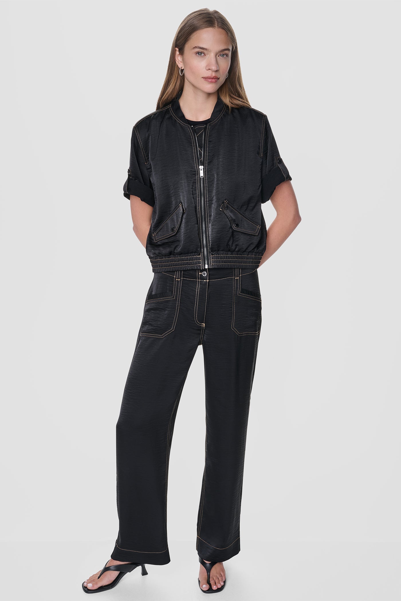 CONTRAST STITCH JACKET