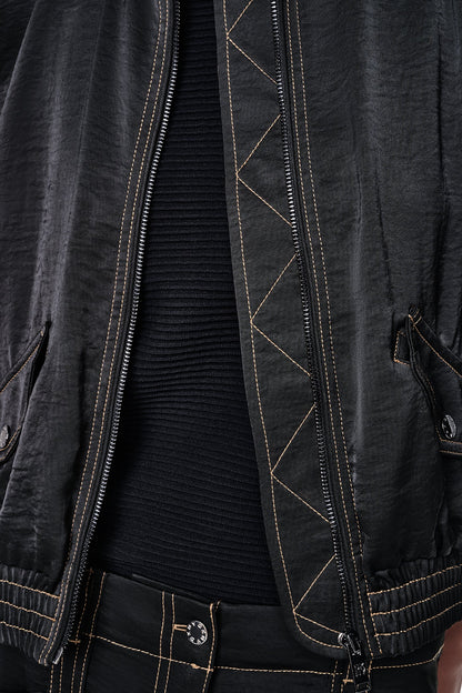CONTRAST STITCH JACKET