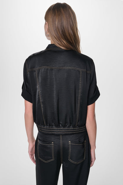 CONTRAST STITCH JACKET