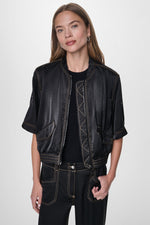 CONTRAST STITCH JACKET