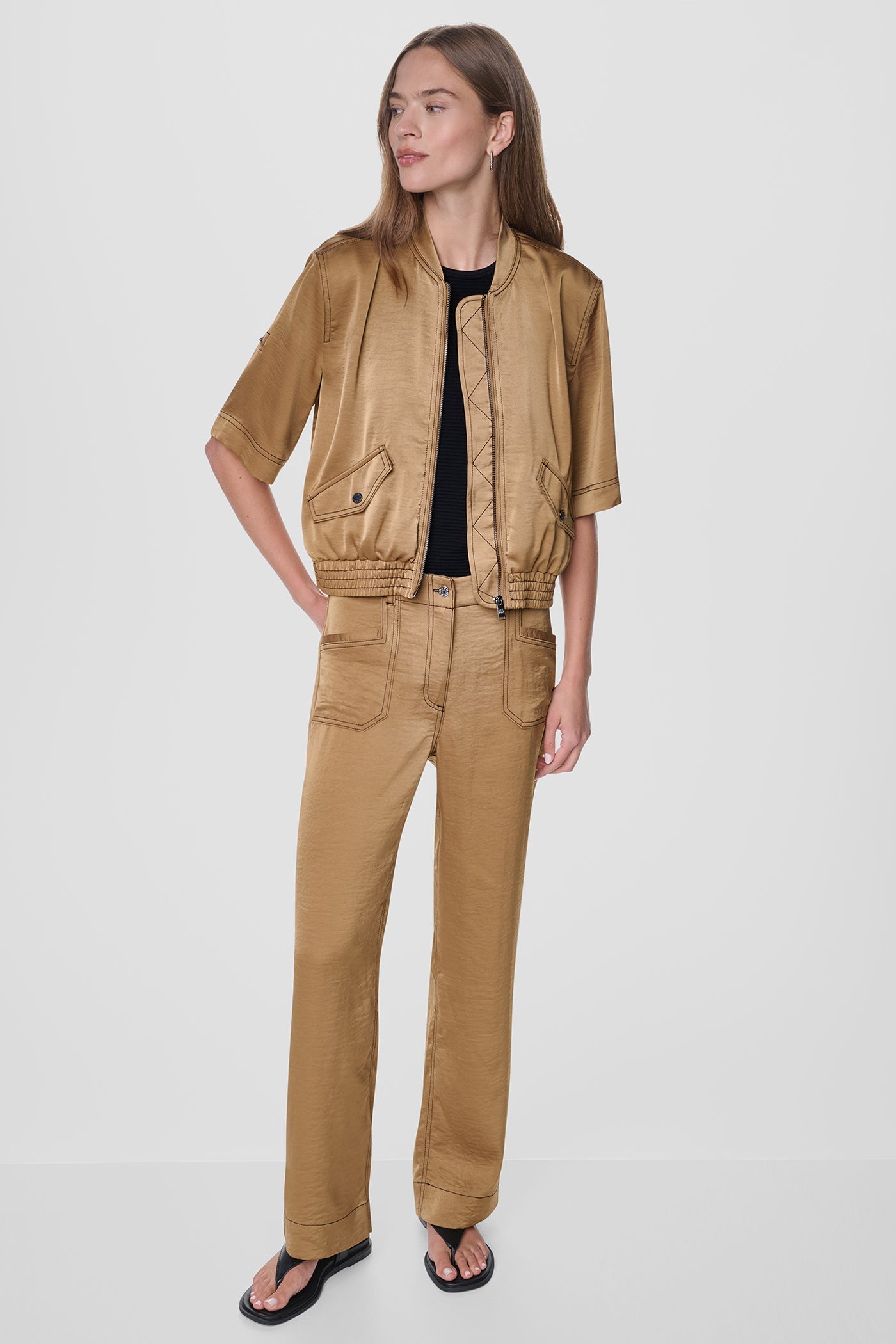 CONTRAST STITCH JACKET