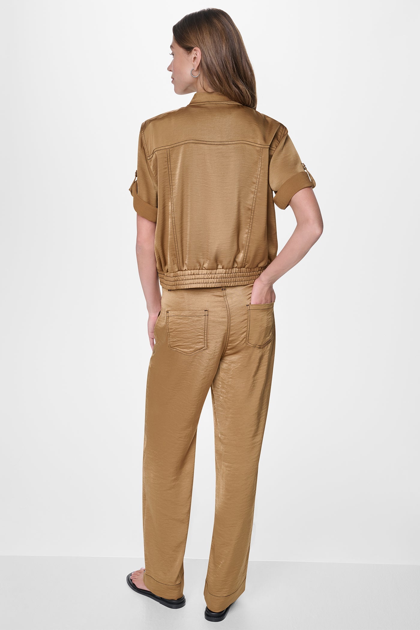 CONTRAST STITCH JACKET