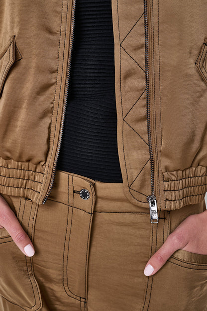 CONTRAST STITCH JACKET