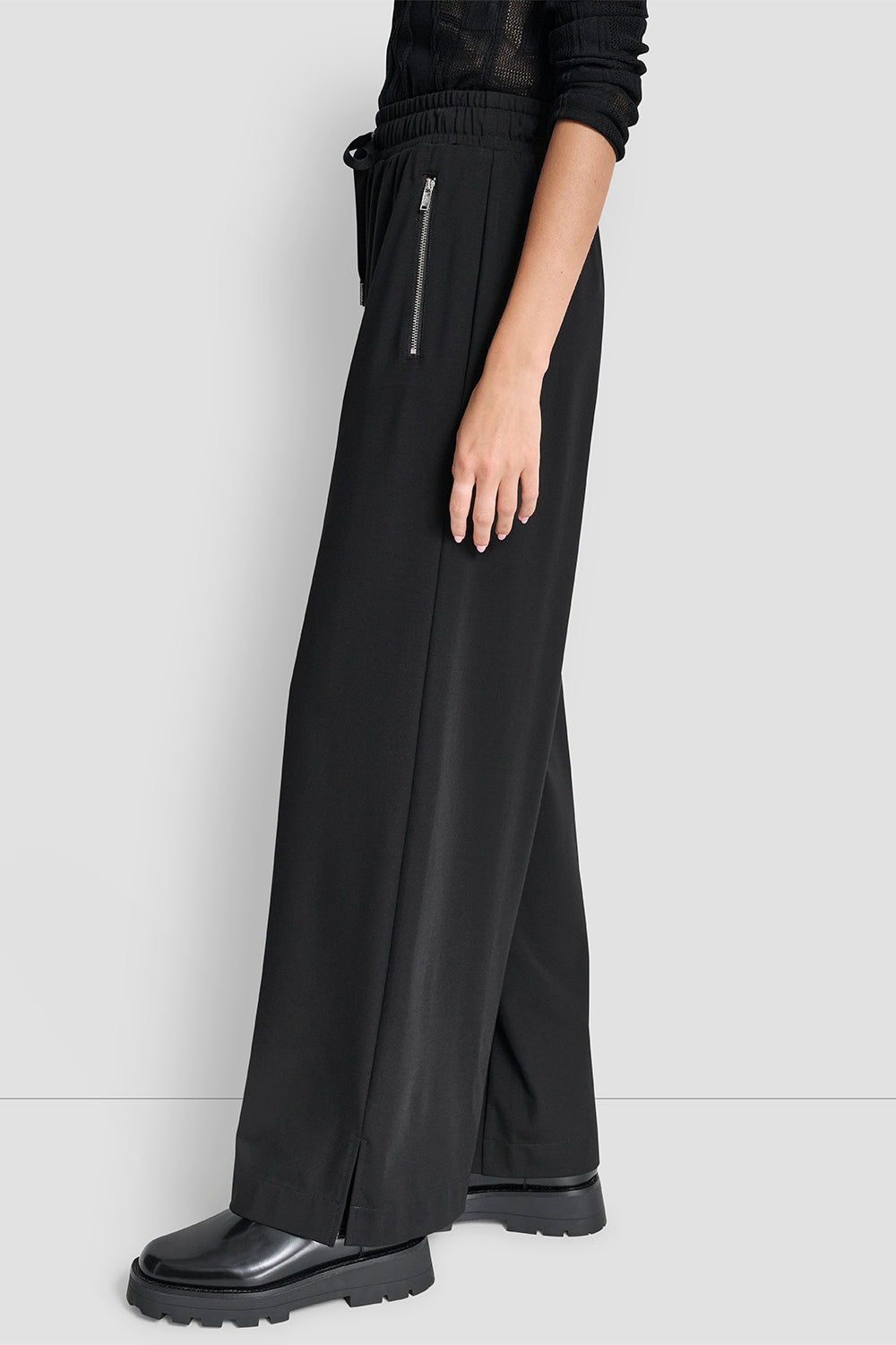 HIGH-RISE WIDE-LEG PULL-ON PANT
