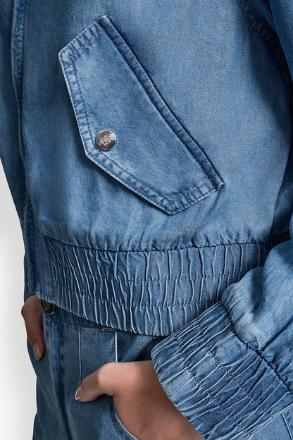 TENCEL BOMBER JACKET