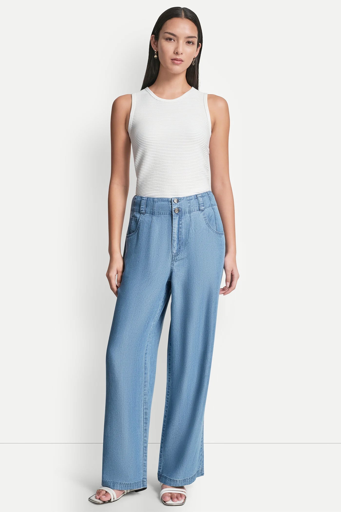 HIGH-RISE TENCEL WIDE-LEG TROUSER JEAN