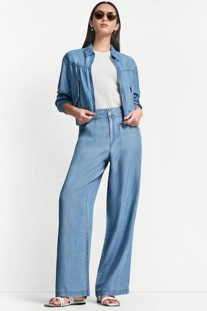 HIGH-RISE TENCEL WIDE-LEG TROUSER JEAN