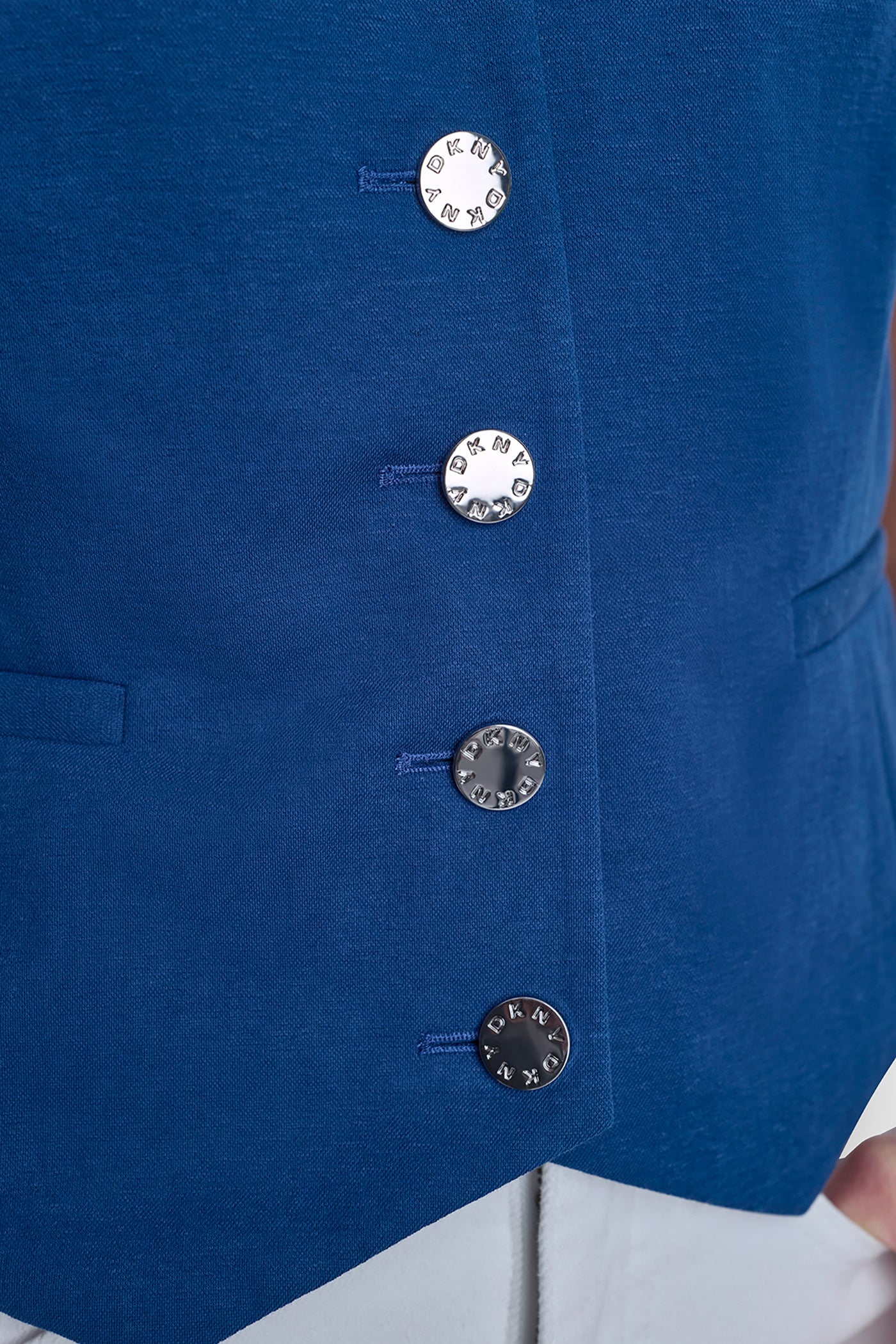 COTTON-BLEND PIQUÉ VEST