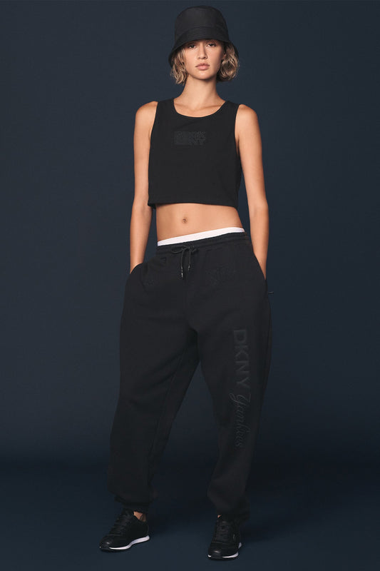 DKNY X YANKEES EMBELLISHED TRACK PANT