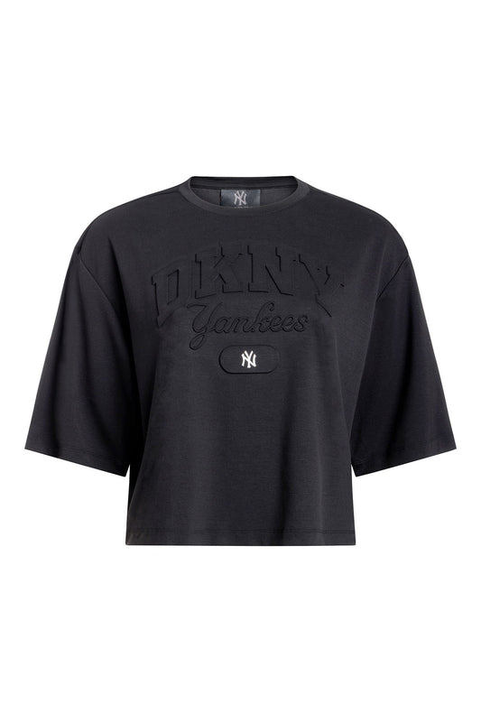 DKNY X YANKEES CROPPED TEE