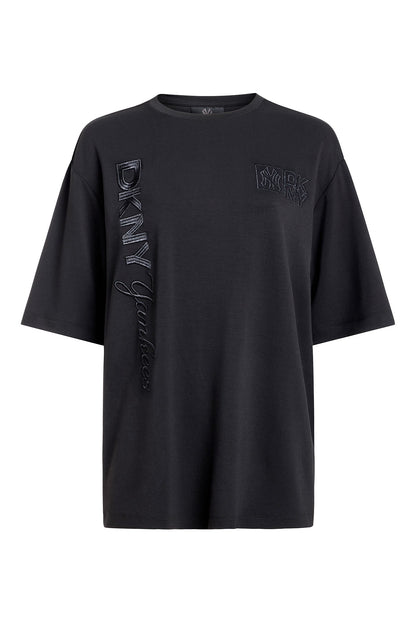 DKNY X YANKEES SHORT-SLEEVE EMBOSSED TEE